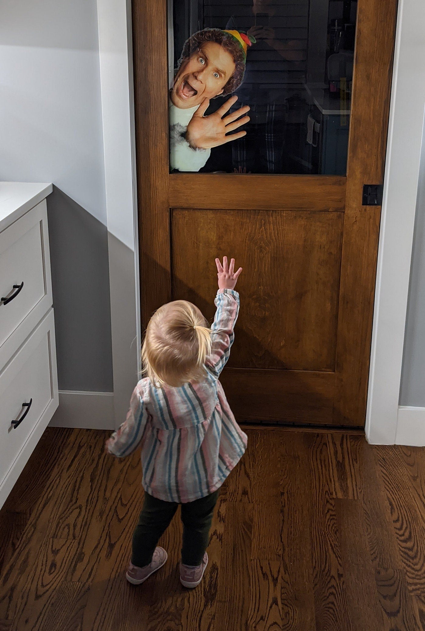 The Original Buddy the Elf Christmas Window Cling Sticker - 12x18 - REUSABLE - REPOSITIONABLE - Will Ferrell