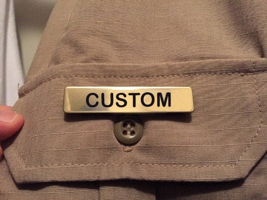 Customized Police Sheriff Name Badge - Cosplay Halloween Costume Custom