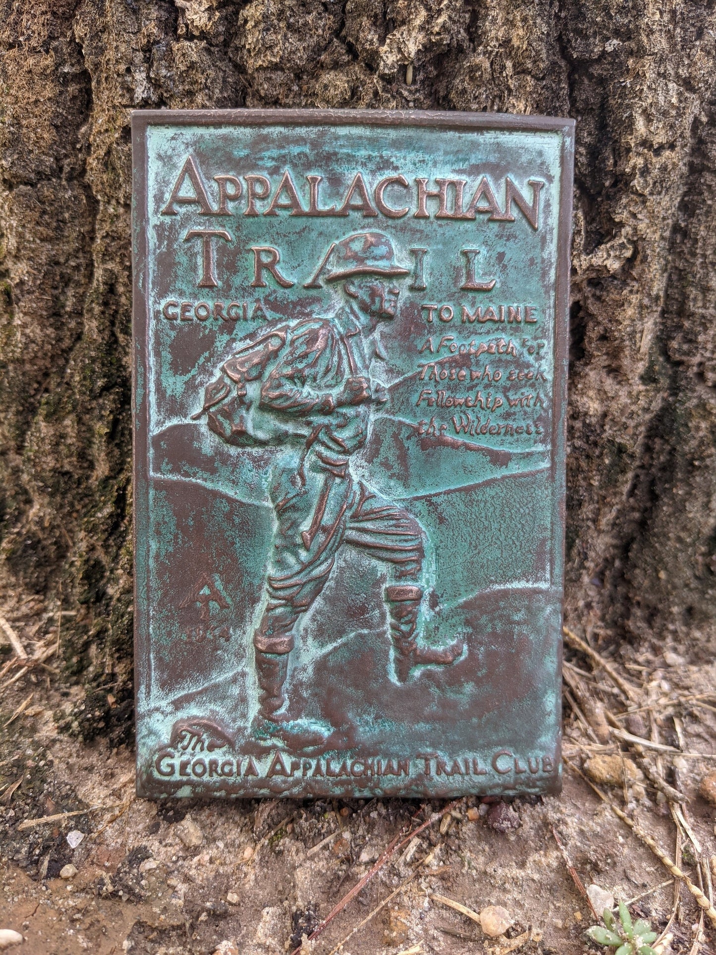 Appalachian Trail AT Springer Mountain Summit Terminus Sign Ornament Decoration Georgia Hiking Gift - Large