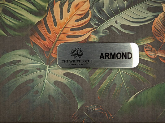 White Lotus Staff Name Badge - HBO Armond Belinda Custom
