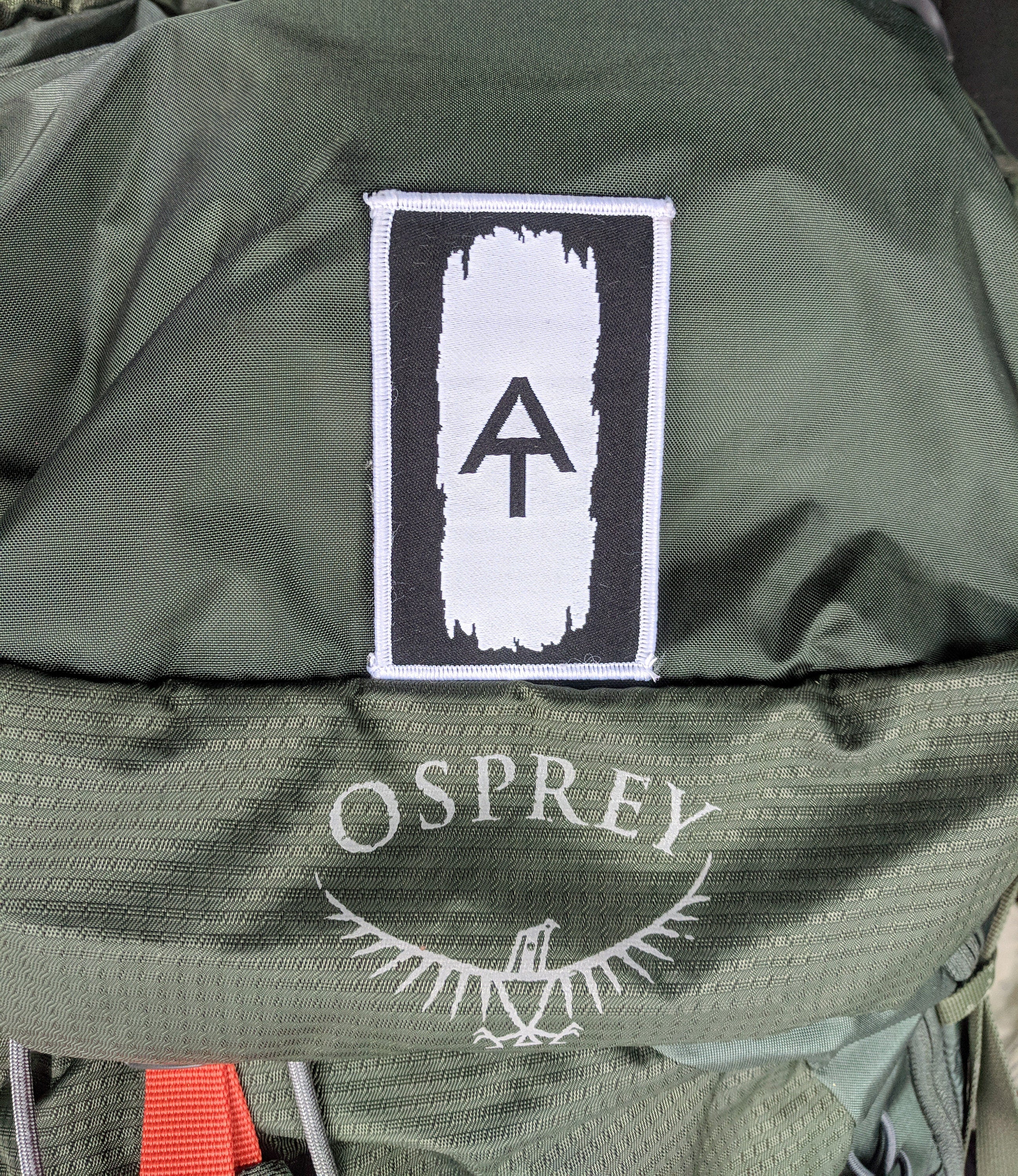 iron on patch osprey backpack Appalachian Trail AT Hike Patch Iron or Sew On - Embroidered