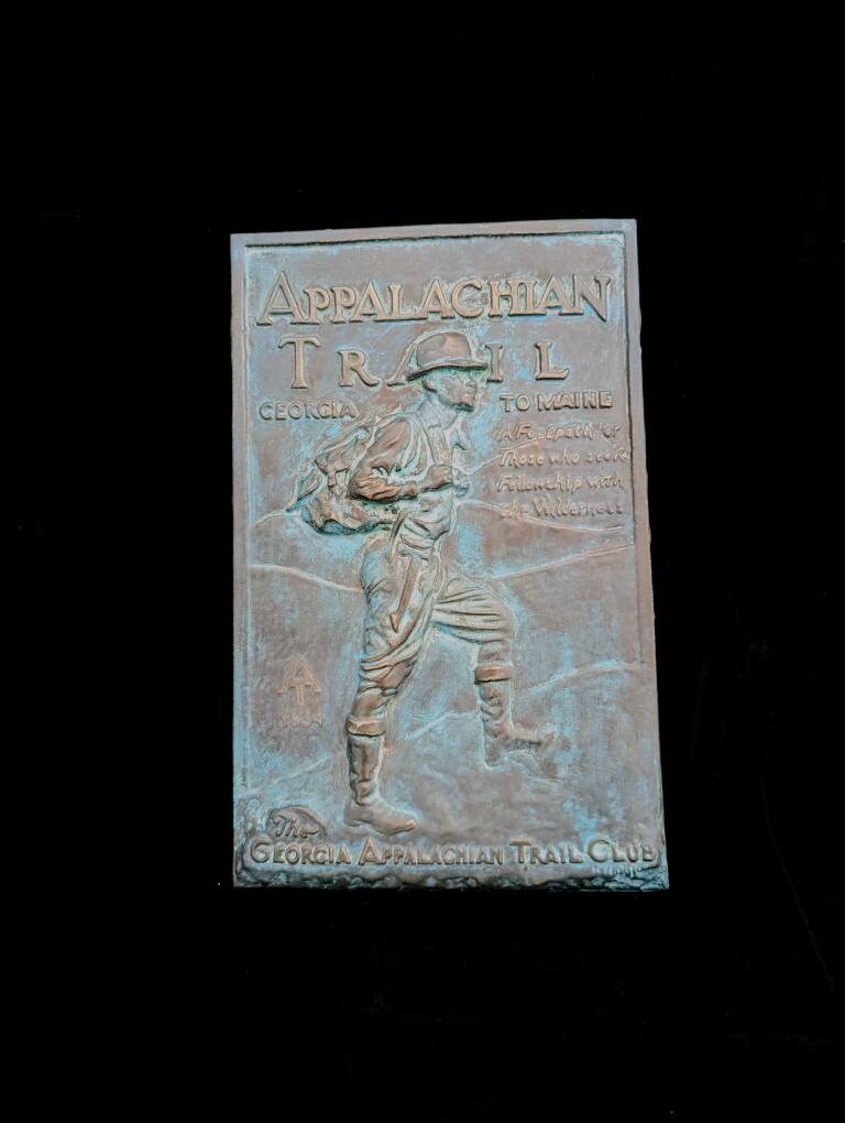Large Appalachian Trail AT Springer Mountain Summit Terminus Sign Ornament Decoration Georgia Hiking Gift