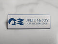 CUSTOM - YOUR NAME - The Love Boat Julie McCoy Name Badge Tag Cosplay Halloween Costume Accessory