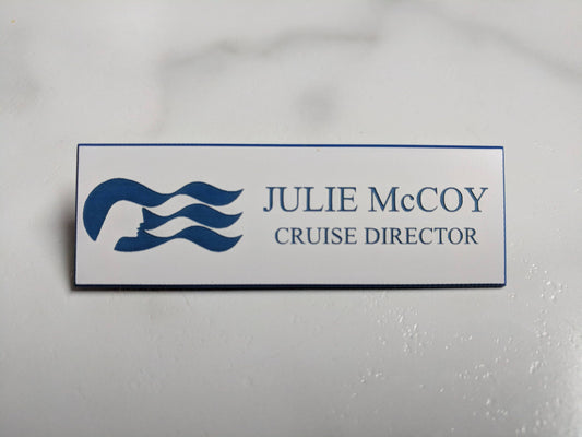 The Love Boat Julie McCoy Name Badge Tag Cosplay Halloween Costume Accessory