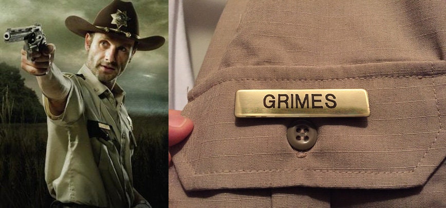 Rick Grimes Sheriff Name Badge - AMC The Walking Dead Costume