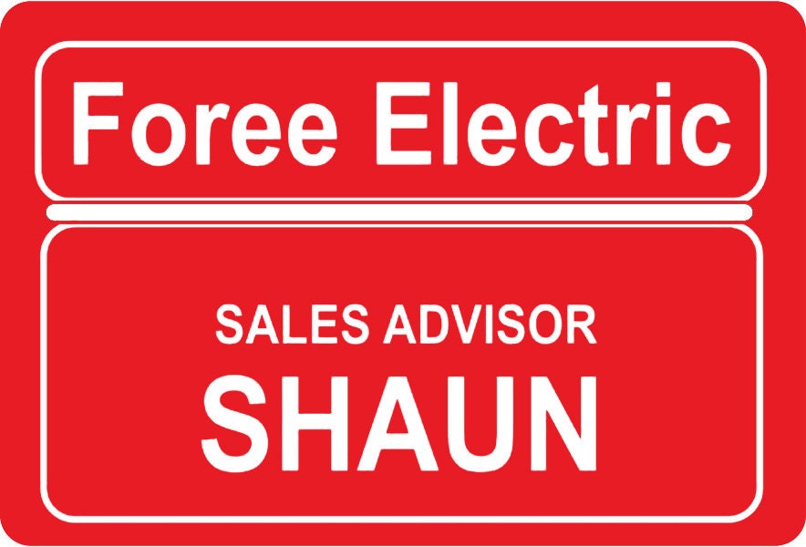 Shaun of the Dead Foree Electric Name Badge for Cosplay, Halloween, Comicon