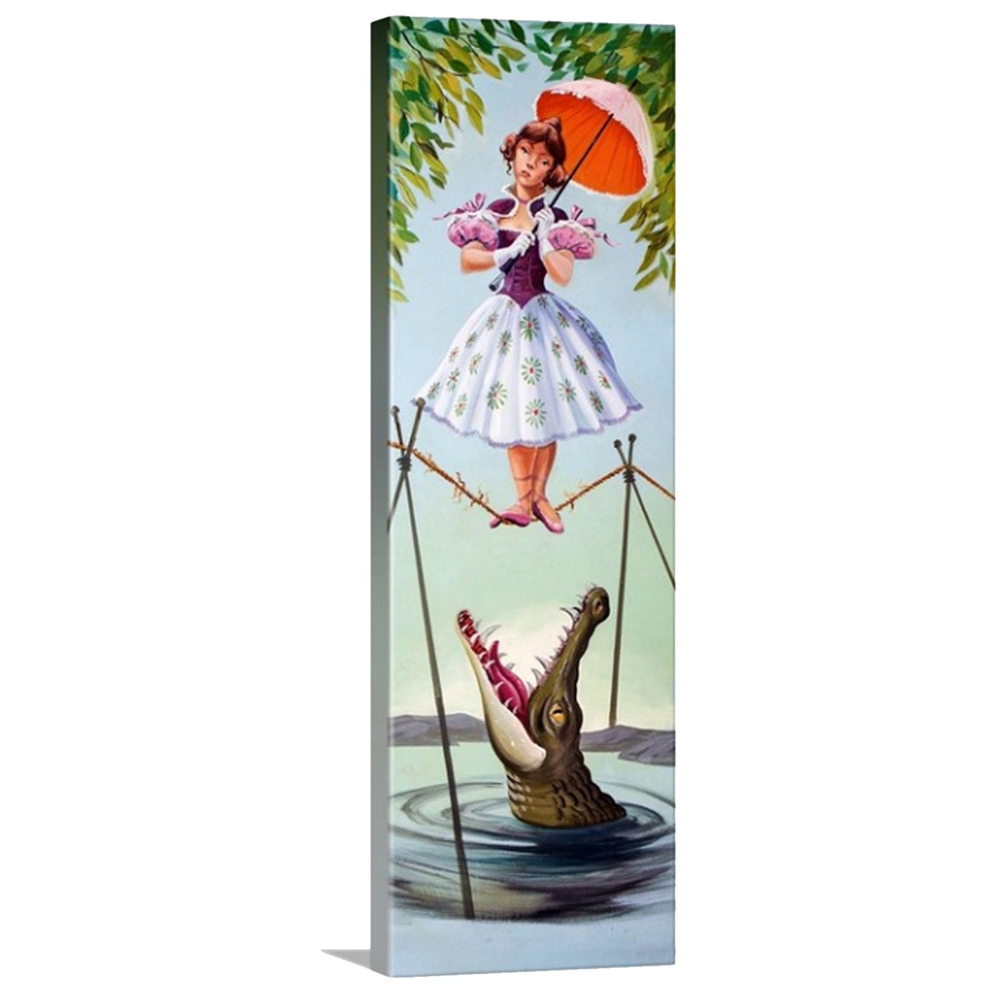 9"x12" Haunted Mansion Stretch Portrait Canvas - Haunted Mansion Inspired Stretching Paintings