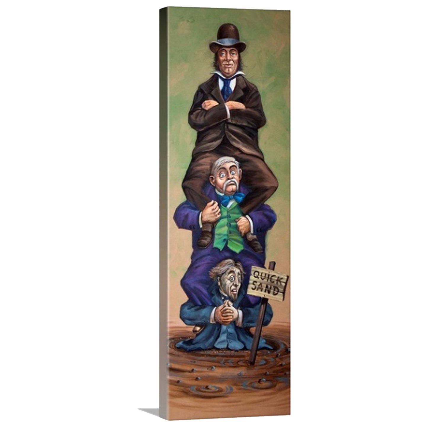 18"x24" Haunted Mansion Stretch Portrait Canvas - Haunted Mansion Inspired Stretching Paintings