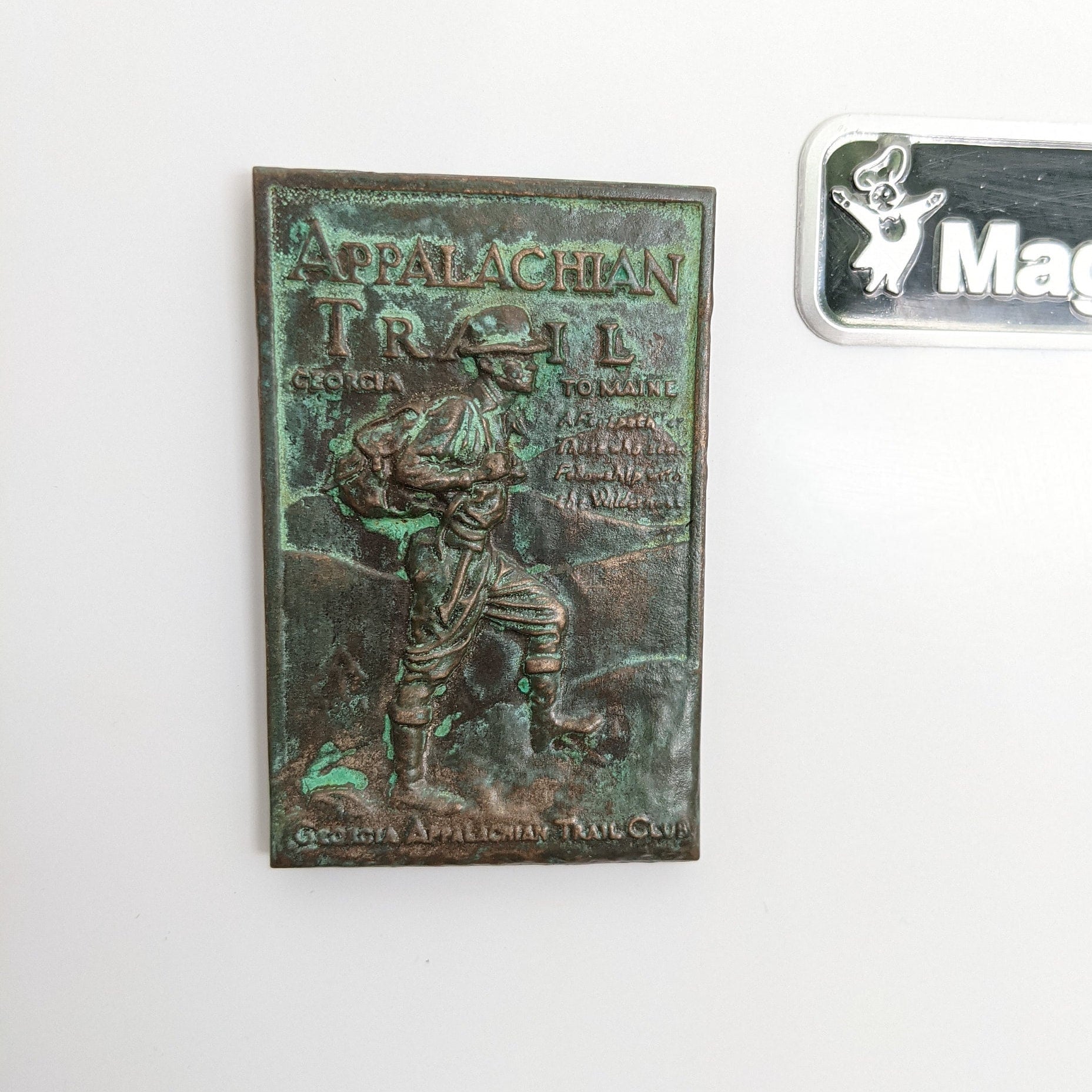 Small Magnet Appalachian Trail AT Springer Mountain Summit Terminus Sign Hiking Gift